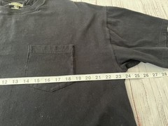 Russell Athletic Vintage 90s Pro Cotton Black Pocket Tee Large Streetwear Grunge