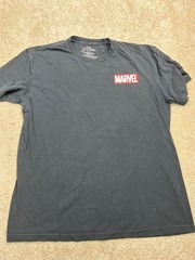 Marvel Spider-Man Men’s Black L T-Shirt Graphic Print 100% Cotton Crew Neck Tee