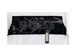 GUESS Men’s White Mesh Logo Graphic T-Shirt Size S Crew Neck Short Sleeve NWT