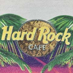 Vintage 90s Hard Rock Cafe San Juan Puerto Rico Souvenir USA Large HEAVY TEE