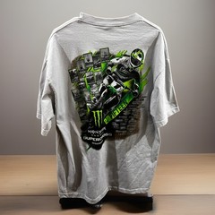 Monster Energy AMA Supercross T-Shirt 2015 FIM World Championship X-LARGE Gray