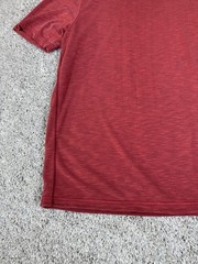 Tommy Bahama Soft Knit T Shirt Poly Blend Suede Plush Tee Size Small Red