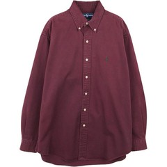 Ralph Lauren BLAKE Men’s Long Sleeve Button-Down Shirt Wine Red M Japan