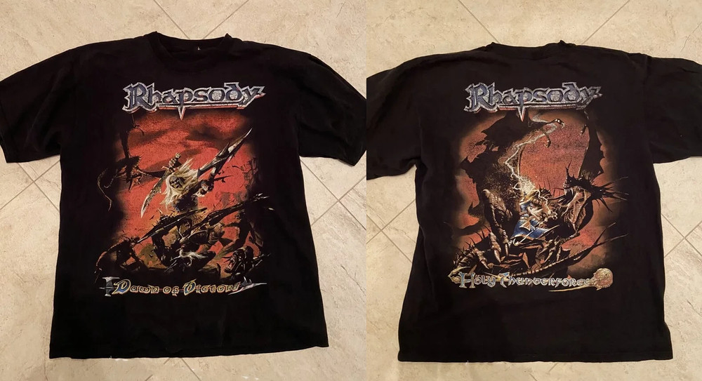 Rhapsody Of Fire Dawn Of Victory Double Sided Band Tee