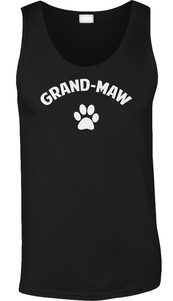 Grandmaw Furbaby Funny Pets Dogs Cats Family Grandmother Text Quote Mens Tank