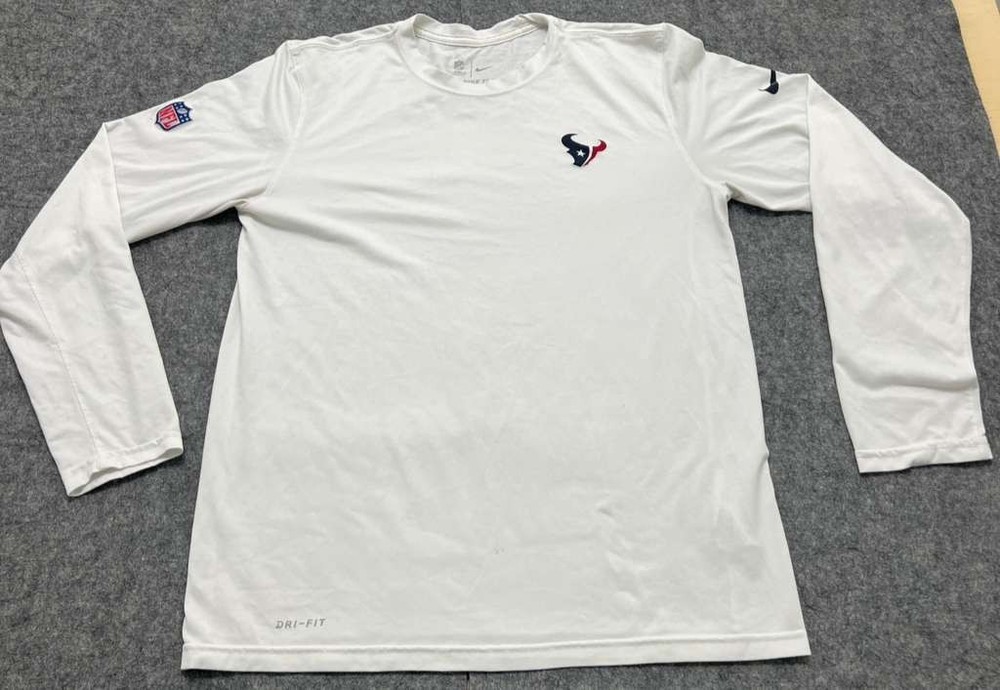 Nike NFL On-Field Houston Texans Dri-Fit Short Sleeve T-Shirt White Men’s M