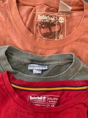 Lot Of 6 Timberland Y2K T Shirts polo Ralph Lauren Wrangler Size Large- XLG
