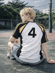 Unisex Haikyuu Anime Jersey for Men and Women, Bokuto #4 Printed Anime Jersey
