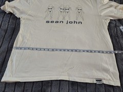 VTG Sean John Men’s 100% Cotton Ivory T-Shirt Dancing Bikini Girls Size XL ST45