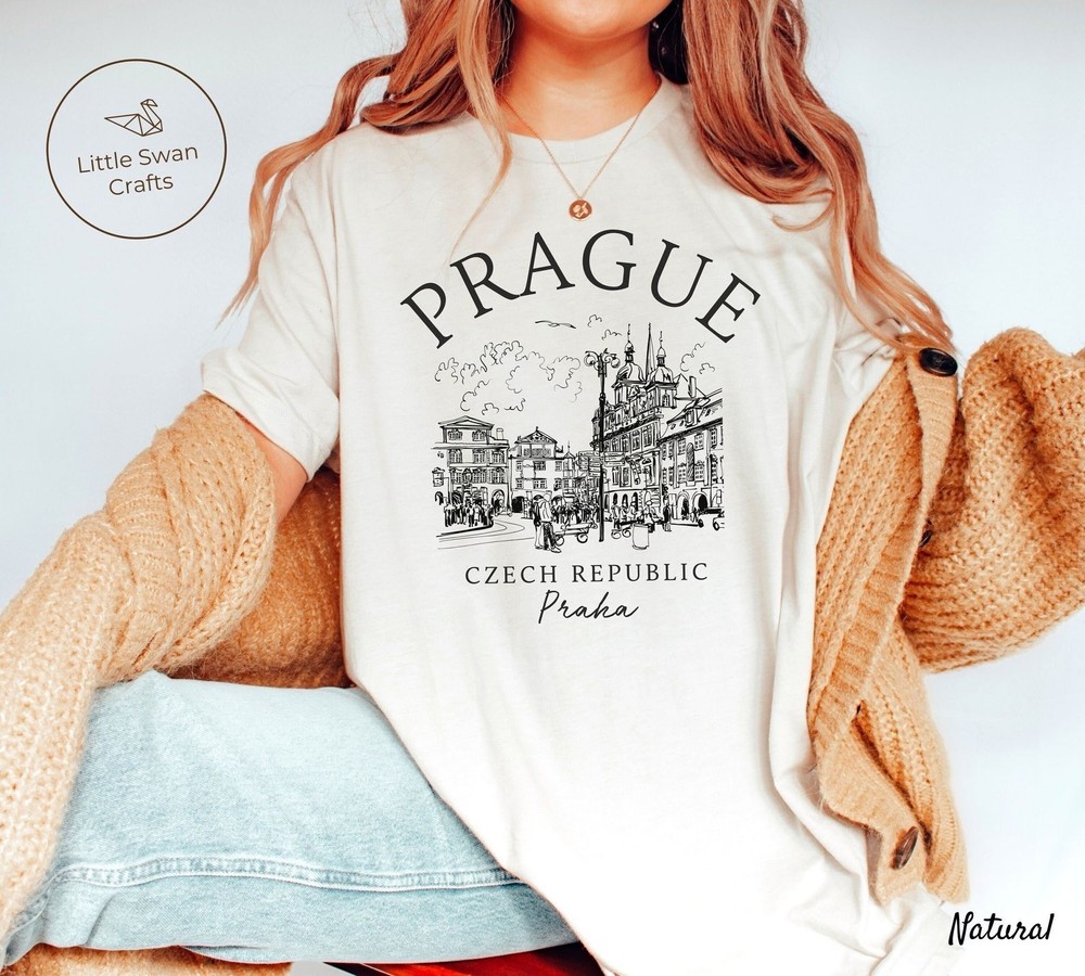 Prague Shirt Travel Gift for Czech Republic Trip Souvenir Tee