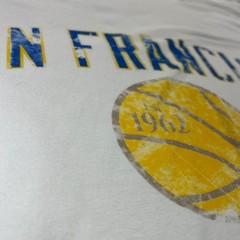 SAN FRANCISCO WARRIORS Vintage HWC T-Shirt Mens XL White 1962 Bamboo