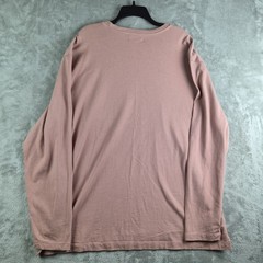 Goodthreads Shirt Mens XXL Dusty Rose Crew Neck Long Sleeve Pocket Tee Essential