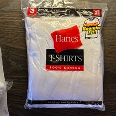 Vintage Hanes Undershirts Mens XL 46-48 White Crewneck 2135 Shirt 3 Pack Sealed