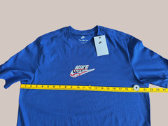 Nike Sportswear Men’s T-Shirt Royal Blue Swoosh Cotton Size Large New