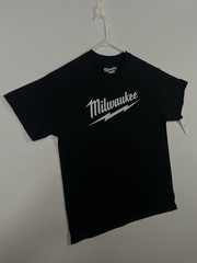 Milwaukee Black T-Shirt (New Condition) M18 Battery Heavy Duty Power Tools Tee