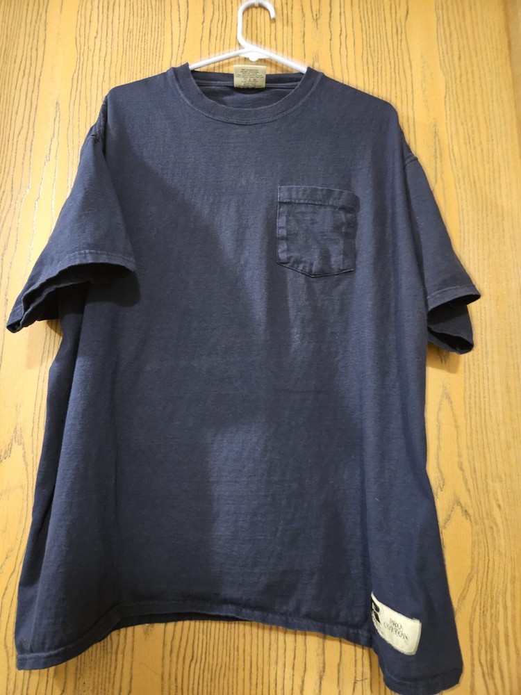 VTG 90s Blank Russell Athletic Pro Cotton T-Shirt XXL Navy Blue Essential HEAVY