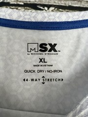 MSX By Michael Strahan 4 Way Stretch Quick Dry No Iron Mens Short Sleeve T-Shirt