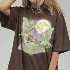 Luna Moth Moon Comfort Tee Insect Bug Nature Butterfly Design