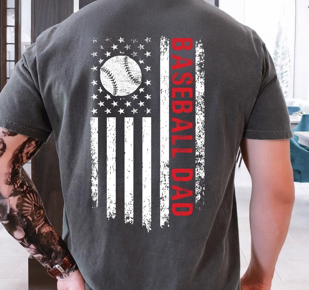 Comfort Colors Baseball Dad Shirt Gift for Dad Baseball Lover Dad Tee