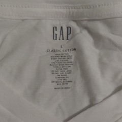 GAP Classic Cotton Men’s Solid White Crew Neck Short Sleeve T-Shirt L Regular