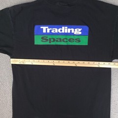 Vintage Discovery Channel TLC Trading Spaces T-Shirt Large Black Short Sleeve