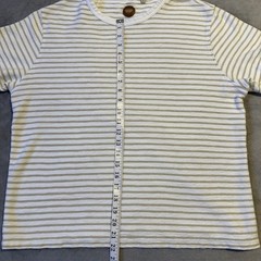 Common People Men’s Striped T-Shirt Large Short Sleeve Casual