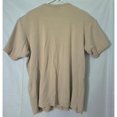 Polo Sport Ralph Lauren Mens XXL Beige Ribbed Cotton T-Shirt Made in USA Vintage