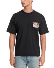 Market Studios Smiley Burnt Rubber Graphic Tee Men’s XL Pirate Black Pullover