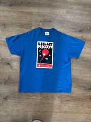 Vintage Hanes Heavyweight 50/50 Blue Graphic “Light The Night Walk” XL T-Shirt