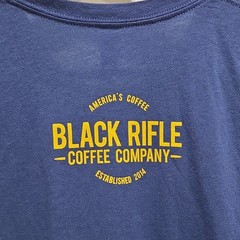 Bella + Canvas Blue Coffee Graphic Print Cotton Knit Crew Neck Tee S