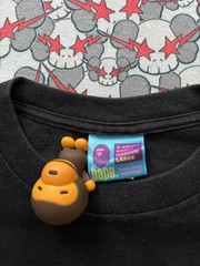 Bape 2007 Baby Milo Yellow Spellout Tee SZ/L