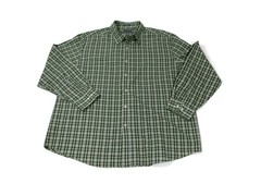 Saddlebred Mens Casual Shirt Size XXL Green Plaid Button Down Easy Care