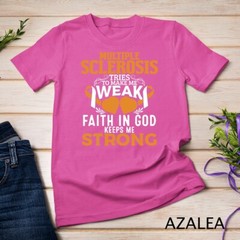 Multiple Sclerosis Awareness Orange Ribbon Women Kid Unisex T-shirt
