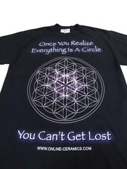 Online Ceramics “Everything Is A Circle” Black T-Shirt Sz Medium *Sold Out* NWOT