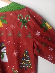 Ugly Christmas 3D All Over Print Long Sleeve T Shirt Men’s Large Snowman NWT