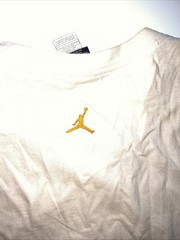 Vintage Air Jordan 7 Cream T-Shirt Basketball Print size XXXL 3x Brand