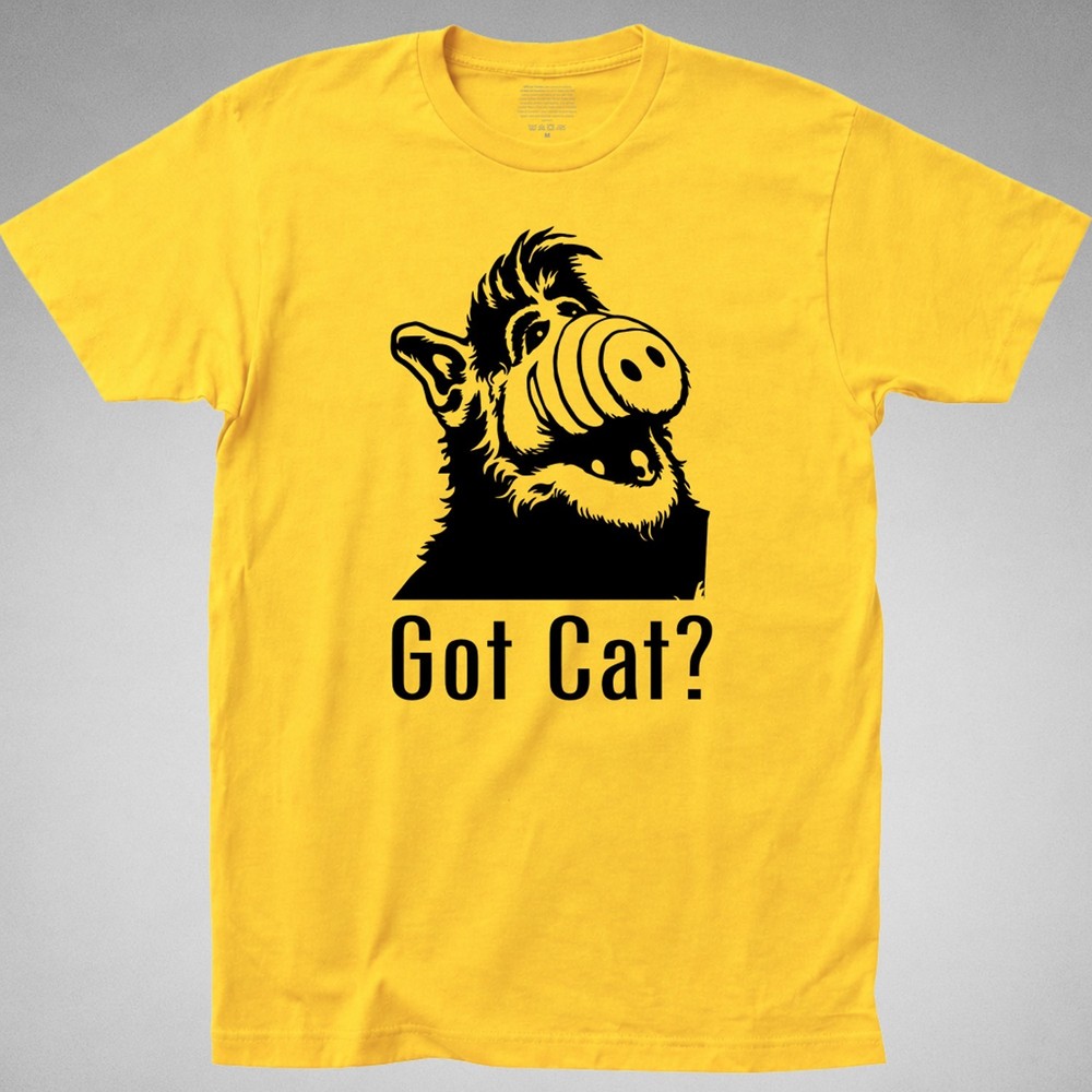 Alf got cat? T-Shirt 80s sitcom tv alien melmac fish feline funny retro vintage