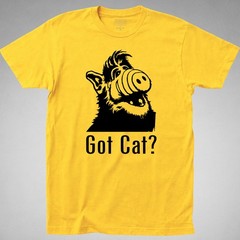 Alf got cat? T-Shirt 80s sitcom tv alien melmac fish feline funny retro vintage