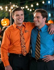 Fashonal Halloween Shirt Men, Men’s Dress Shirt and Tie Set Party Festival