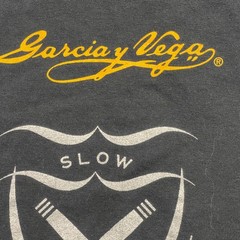 Vintage 90s GAME Garcia y Vega Cigar Shirt 2XL 26×30 Black