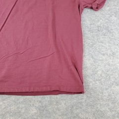 Asos Shirt Men Large Red Burgundy Crew Neck Short Sleeve Stretch Pullover Casual