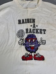 Vintage 90s Raisin Comedy Short Sleeve T Shirt Men’s Size XL White