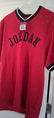 Nike Air Jordan #23 Mesh Red Short Sleeve Baseball Basketball Jersey Shirt Med