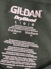 Gildan DryBlend Men’s T-Shirt Green Short Sleeve Crew Neck Cotton Size L