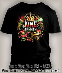 Mens 1865 Juneteenth Black History Tee Crown & Fist Glory Greystone 8XL Big