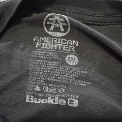 American Fighter Buckle T Shirt Mens 3XL Y2K MMA UFC Grunge Graphic Long Sleeve