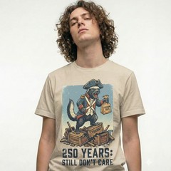 Honey Badger Freedom Fries Years Still Dont Care Funny Vintage T-Shirt