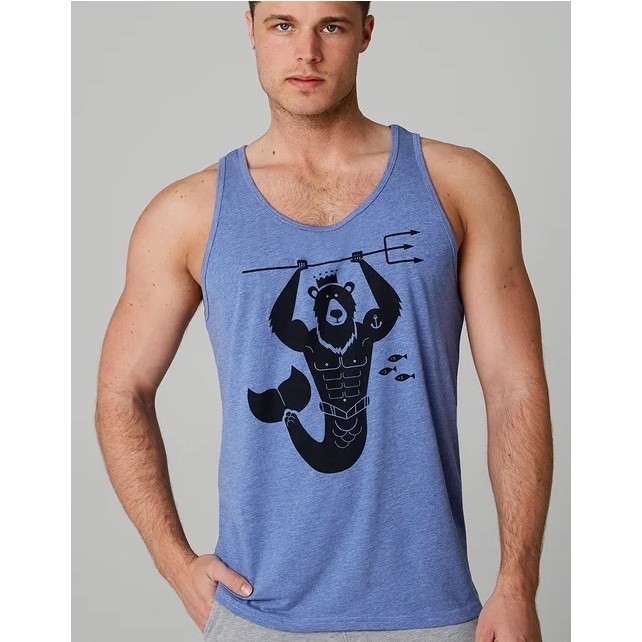 Merbear Tank Top 24″ armpit to armpit Gently worn Cotton blend No size or fabric