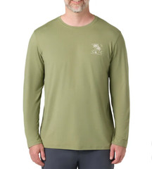New Hang Ten Men’s Long Sleeve Sun Tee Shirt UPF 50+ Quick Dry Stretch NWT