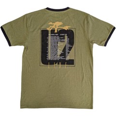 U2 – Joshua Tree Europe 1987 – Green Ringer t-shirt
